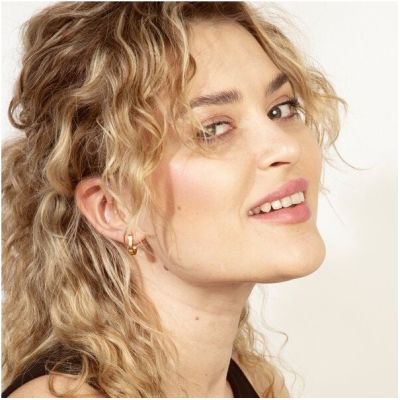 Ovale Creolen, Cool & Schick in 16 x 12mm von Elektropulli