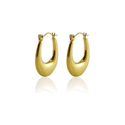 Ovale Creolen, Schlicht & Schick in 19mm x 23mm von Elektropulli