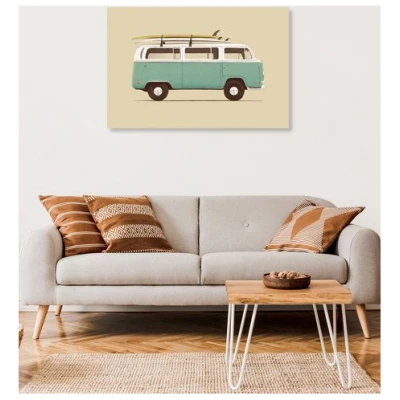 Photocircle Poster / Leinwandbild - Blue Van