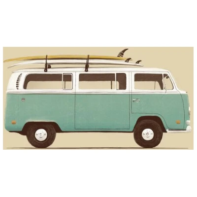 Photocircle Poster / Leinwandbild - Blue Van