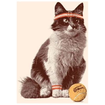 Photocircle Poster / Leinwandbild - Chat Tennis