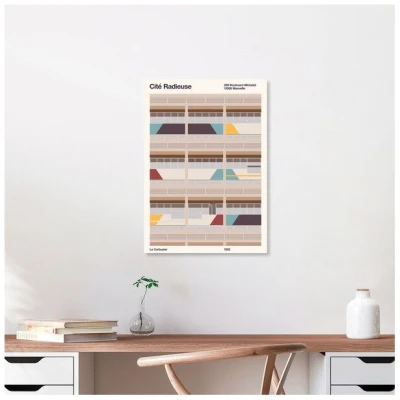 Photocircle Poster / Leinwandbild - Cité Radieuse