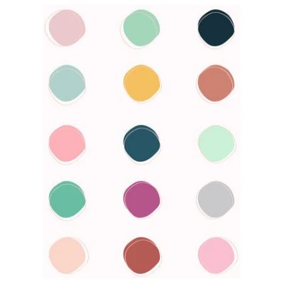 Photocircle Poster / Leinwandbild - Colour Palette