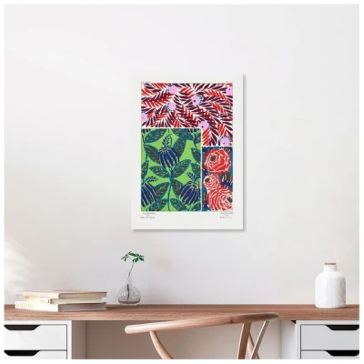 Photocircle Poster / Leinwandbild - E. A. Séguy: Blumenmuster