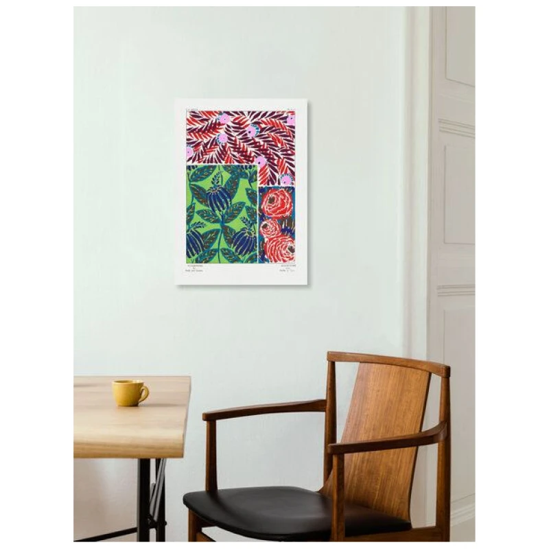 Photocircle Poster / Leinwandbild - E. A. Séguy: Blumenmuster