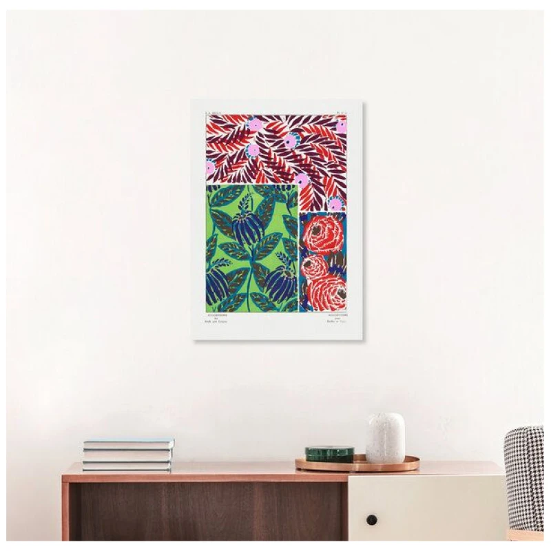 Photocircle Poster / Leinwandbild - E. A. Séguy: Blumenmuster