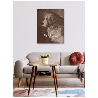 Photocircle Poster / Leinwandbild - Famous Quote Dog
