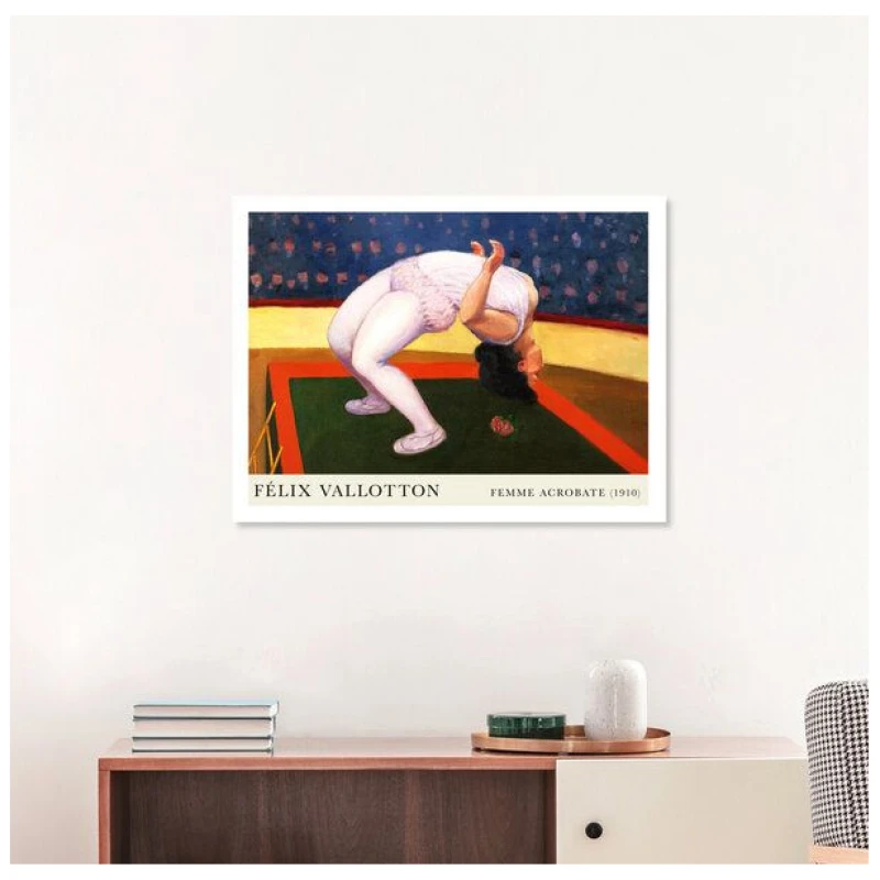 Photocircle Poster / Leinwandbild - Félix Vallotton: Femme Acrobate (1910)
