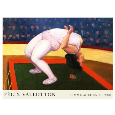 Photocircle Poster / Leinwandbild - Félix Vallotton: Femme Acrobate (1910)