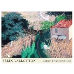 Photocircle Poster / Leinwandbild - Félix Vallotton: Maison et roseaux (1923)