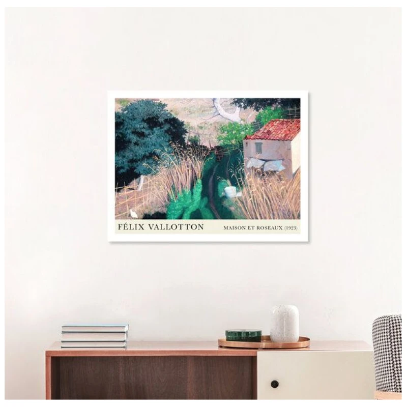 Photocircle Poster / Leinwandbild - Félix Vallotton: Maison et roseaux (1923)