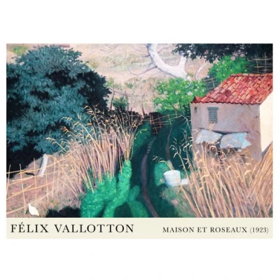 Photocircle Poster / Leinwandbild - Félix Vallotton: Maison et roseaux (1923)