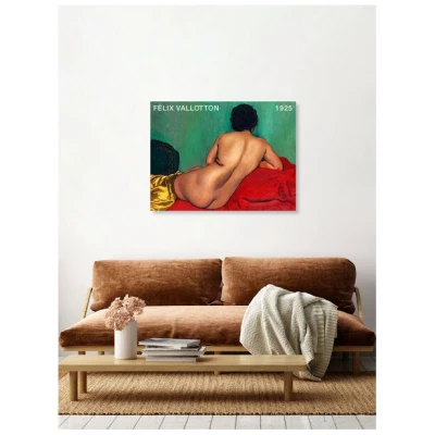 Photocircle Poster / Leinwandbild - Félix Vallotton: Nude dos sur un canapé rouge (1925)