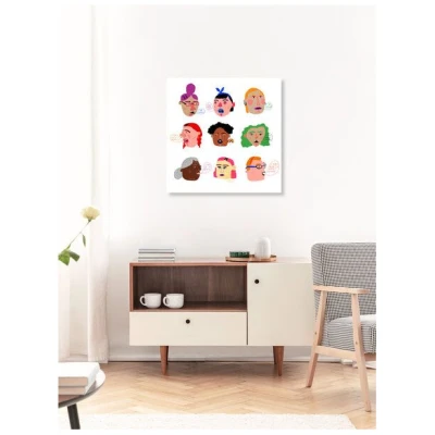 Photocircle Poster / Leinwandbild - Girls and their values