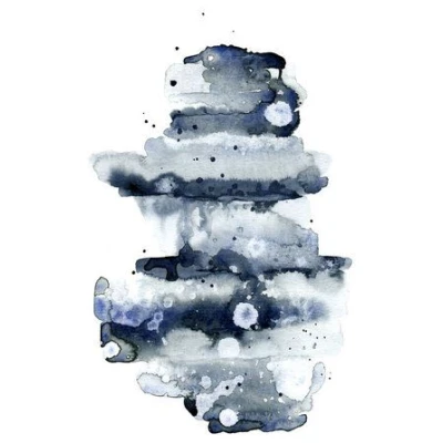 Photocircle Poster / Leinwandbild - Indigo Abstract No. 1