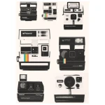 Photocircle Poster / Leinwandbild - Instant Camera Collection
