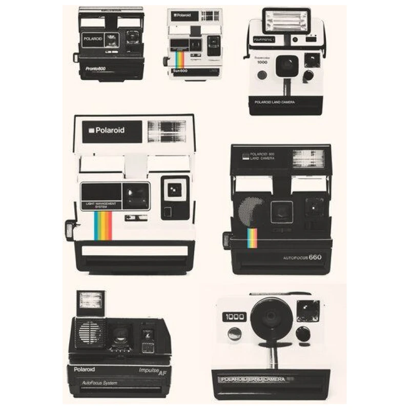Photocircle Poster / Leinwandbild - Instant Camera Collection
