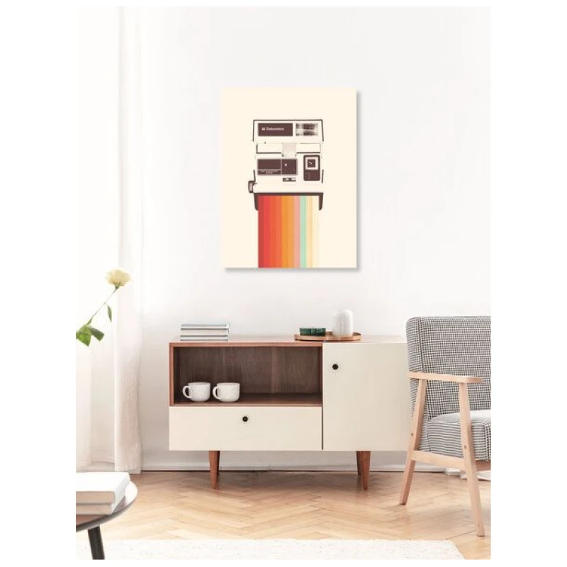 Photocircle Poster / Leinwandbild - Instant Camera Rainbow
