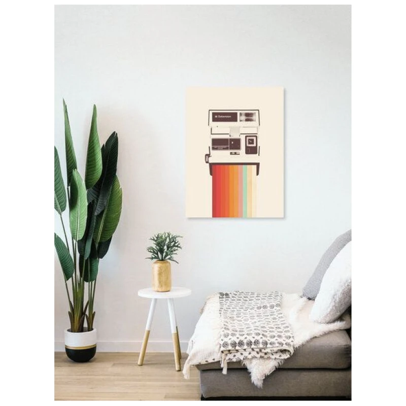 Photocircle Poster / Leinwandbild - Instant Camera Rainbow