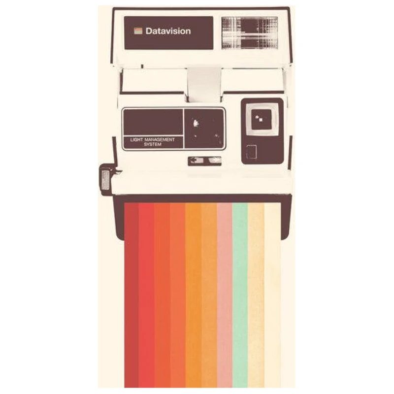 Photocircle Poster / Leinwandbild - Instant Camera Rainbow