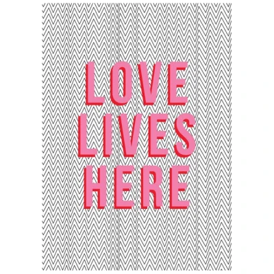 Photocircle Poster / Leinwandbild - Love Lives Here