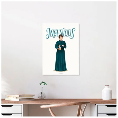 Photocircle Poster / Leinwandbild - Marie Curie Ingenious