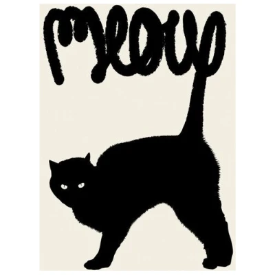 Photocircle Poster / Leinwandbild - Meow