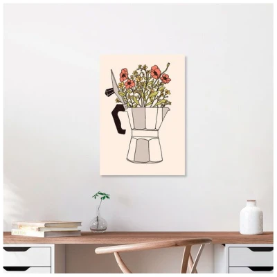 Photocircle Poster / Leinwandbild - Moka Blumen
