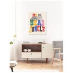 Photocircle Poster / Leinwandbild - My Head Is A Jungle - Tiger Colorful Type