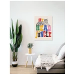 Photocircle Poster / Leinwandbild - My Head Is A Jungle - Tiger Colorful Type