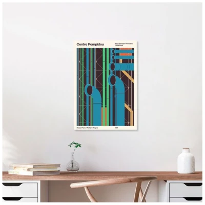 Photocircle Poster / Leinwandbild - Pompidou