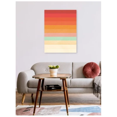 Photocircle Poster / Leinwandbild - Rainbow Chevrons II