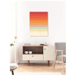 Photocircle Poster / Leinwandbild - Rainbow Chevrons II