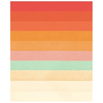 Photocircle Poster / Leinwandbild - Rainbow Chevrons II