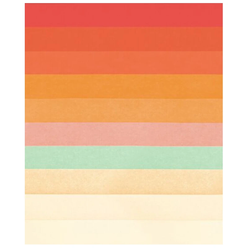 Photocircle Poster / Leinwandbild - Rainbow Chevrons II