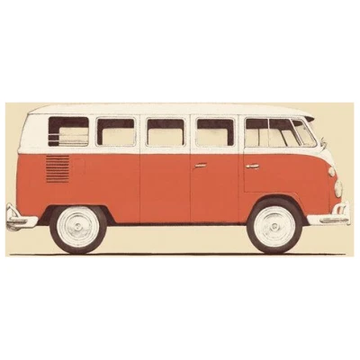 Photocircle Poster / Leinwandbild - Red Van