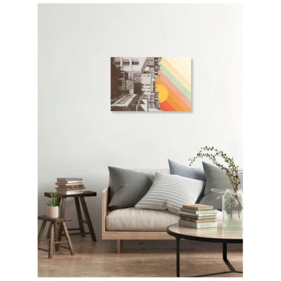 Photocircle Poster / Leinwandbild - Regenbogenhimmel über Paris
