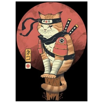 Photocircle Poster / Leinwandbild - Shinobi Cat
