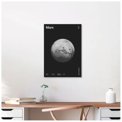 Photocircle Poster / Leinwandbild - Sonnensystem - Mars