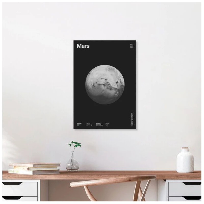 Photocircle Poster / Leinwandbild - Sonnensystem - Mars