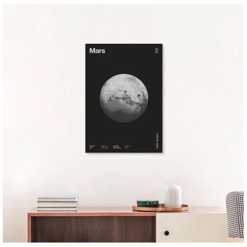Photocircle Poster / Leinwandbild - Sonnensystem - Mars