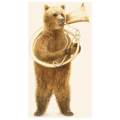 Photocircle Poster / Leinwandbild - The bear and its Helicon