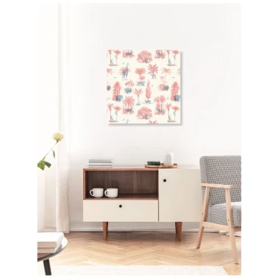 Photocircle Poster / Leinwandbild - Tropical Pattern