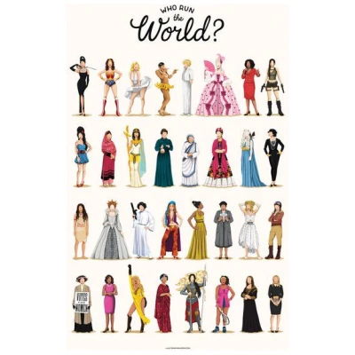 Photocircle Poster / Leinwandbild - Who Run the World