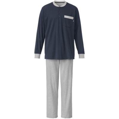 Pyjama aus reiner Bio-Baumwolle, nachtblau