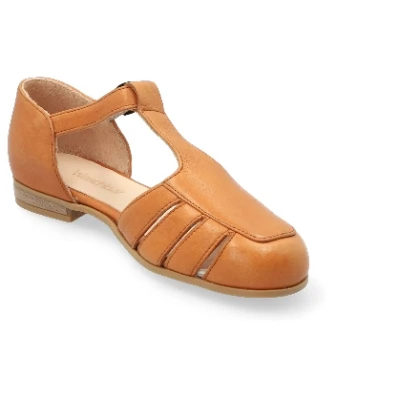 Sandale aus Bio-Leder, haselnuss 36