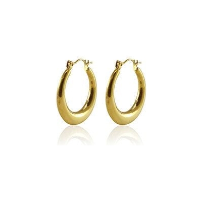 Schlichte Creolen in 25mm von Elektropulli