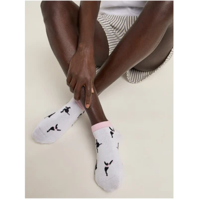 Sneaker Socken mit Intarsie (GOTS)