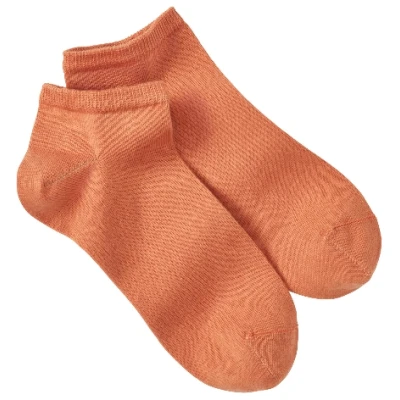 Sneakersocken aus Bio-Baumwolle mit Elastan, brandy 35-38