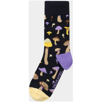 Socken Sigtuna Mushrooms Schwarz